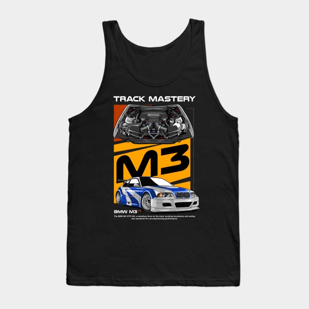 GTR E46 Passion Tank Top by Harrisaputra